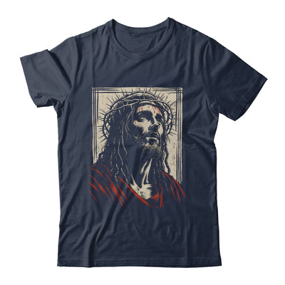 Vintage Jesus Crown Of Thorns Christian For Men Women Kids Shirt & Hoodie | siriusteestore
