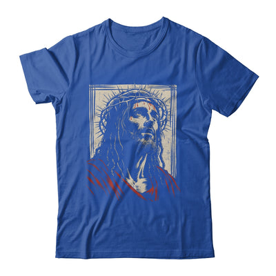 Vintage Jesus Crown Of Thorns Christian For Men Women Kids Shirt & Hoodie | siriusteestore