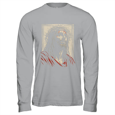 Vintage Jesus Crown Of Thorns Christian For Men Women Kids Shirt & Hoodie | siriusteestore