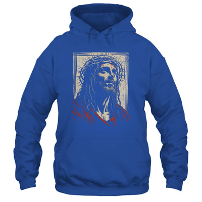 Vintage Jesus Crown Of Thorns Christian For Men Women Kids Shirt & Hoodie | siriusteestore