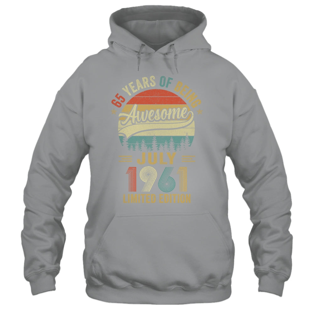 Vintage July 1961 65 Years Old 65th Birthday Men Women Shirt & Hoodie | siriusteestore