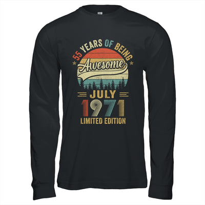 Vintage July 1971 55 Years Old 55th Birthday Men Women Shirt & Hoodie | siriusteestore