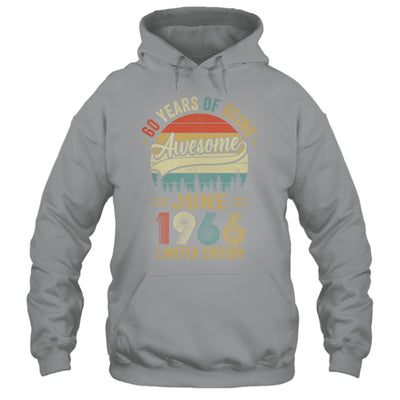 Vintage June 1966 60 Years Old 60th Birthday Men Women Shirt & Hoodie | siriusteestore