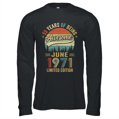 Vintage June 1971 55 Years Old 55th Birthday Men Women Shirt & Hoodie | siriusteestore