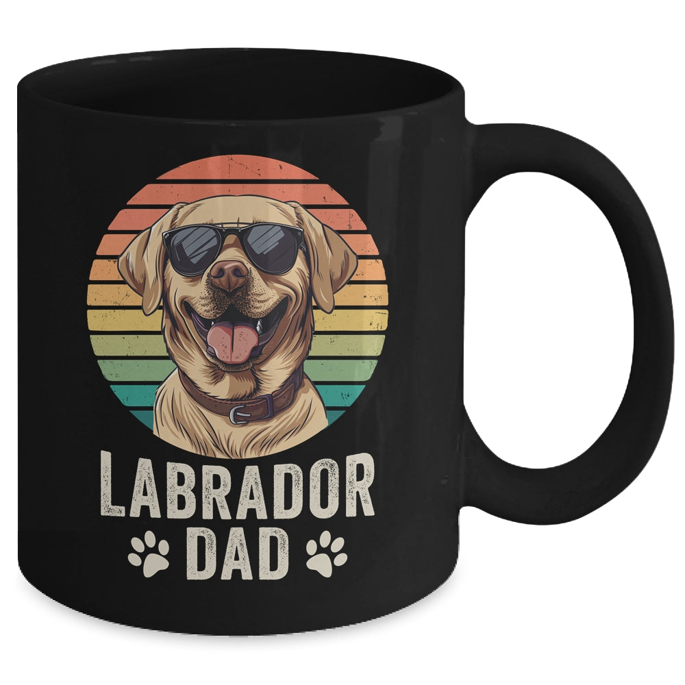 Vintage Labrador Dad For Fathers Day Dog Lover Funny Mug | siriusteestore