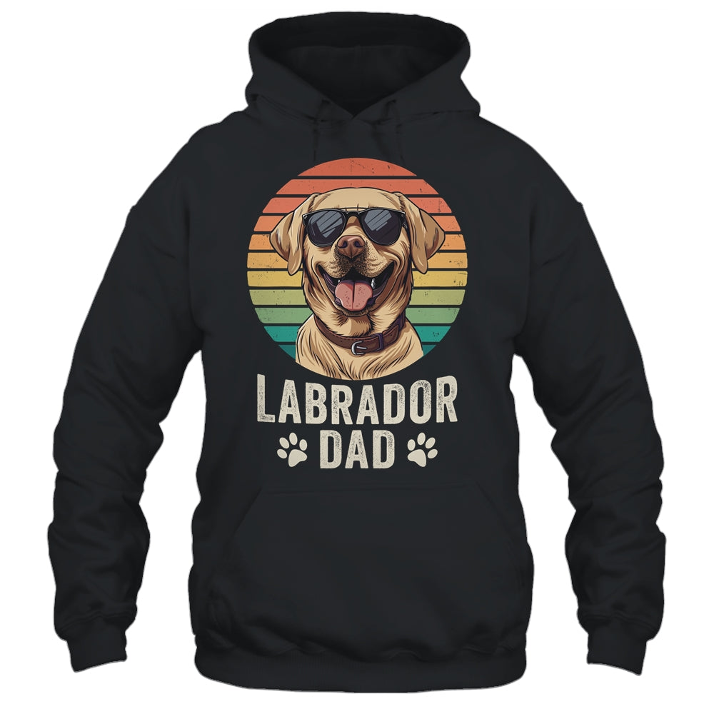 Vintage Labrador Dad For Fathers Day Dog Lover Funny Shirt & Hoodie | siriusteestore