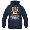 Vintage Made In 1941 84 Years Old 84th Birthday Men Women Shirt & Hoodie | siriusteestore
