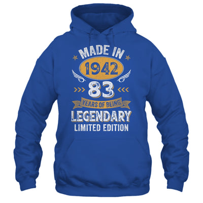 Vintage Made In 1942 83 Years Old 83rd Birthday Men Women Shirt & Hoodie | siriusteestore