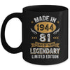 Vintage Made In 1944 81 Years Old 81st Birthday Men Women Mug | siriusteestore