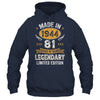 Vintage Made In 1944 81 Years Old 81st Birthday Men Women Shirt & Hoodie | siriusteestore