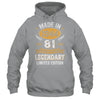 Vintage Made In 1944 81 Years Old 81st Birthday Men Women Shirt & Hoodie | siriusteestore