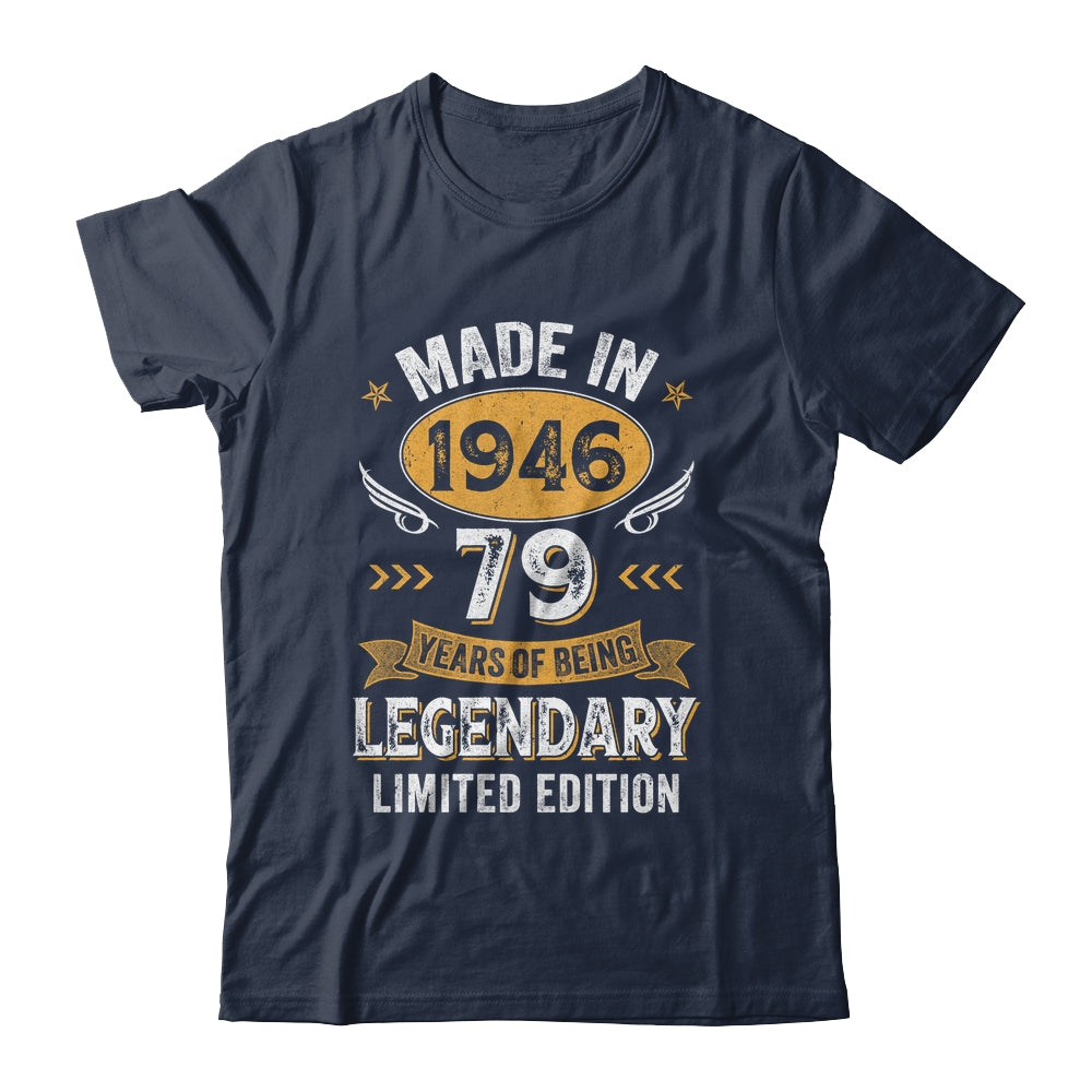 Vintage Made In 1946 79 Years Old 79th Birthday Men Women Shirt & Hoodie | siriusteestore