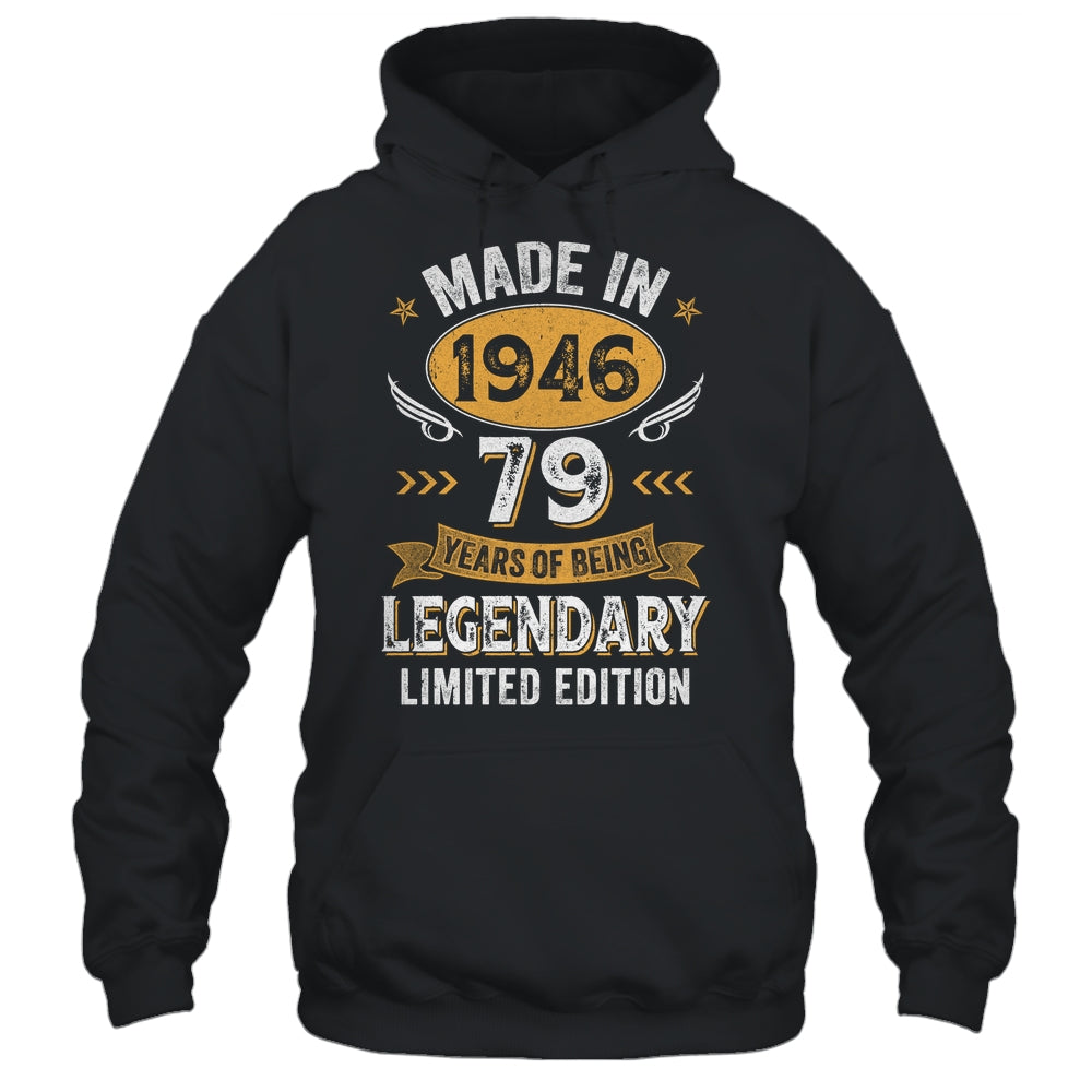 Vintage Made In 1946 79 Years Old 79th Birthday Men Women Shirt & Hoodie | siriusteestore