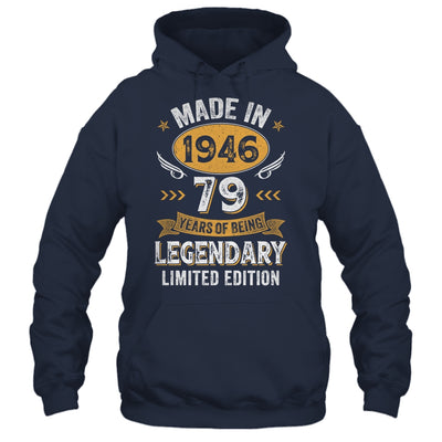 Vintage Made In 1946 79 Years Old 79th Birthday Men Women Shirt & Hoodie | siriusteestore