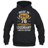 Vintage Made In 1947 78 Years Old 78th Birthday Men Women Shirt & Hoodie | siriusteestore