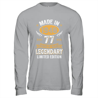 Vintage Made In 1948 77 Years Old 77th Birthday Men Women Shirt & Hoodie | siriusteestore