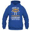 Vintage Made In 1948 77 Years Old 77th Birthday Men Women Shirt & Hoodie | siriusteestore
