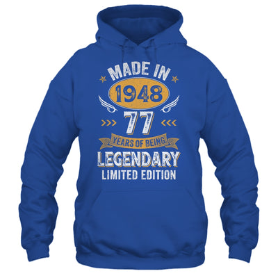 Vintage Made In 1948 77 Years Old 77th Birthday Men Women Shirt & Hoodie | siriusteestore