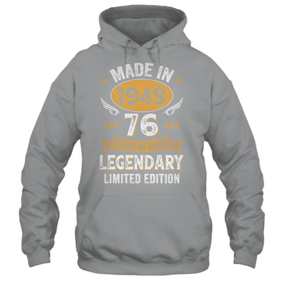 Vintage Made In 1949 76 Years Old 76th Birthday Men Women Shirt & Hoodie | siriusteestore