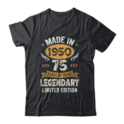 Vintage Made In 1950 75 Years Old 75th Birthday Men Women Shirt & Hoodie | siriusteestore