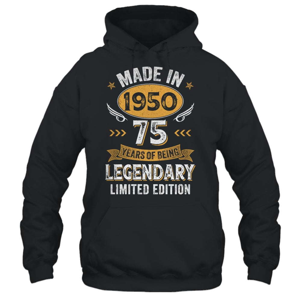 Vintage Made In 1950 75 Years Old 75th Birthday Men Women Shirt & Hoodie | siriusteestore