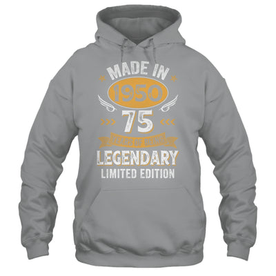 Vintage Made In 1950 75 Years Old 75th Birthday Men Women Shirt & Hoodie | siriusteestore