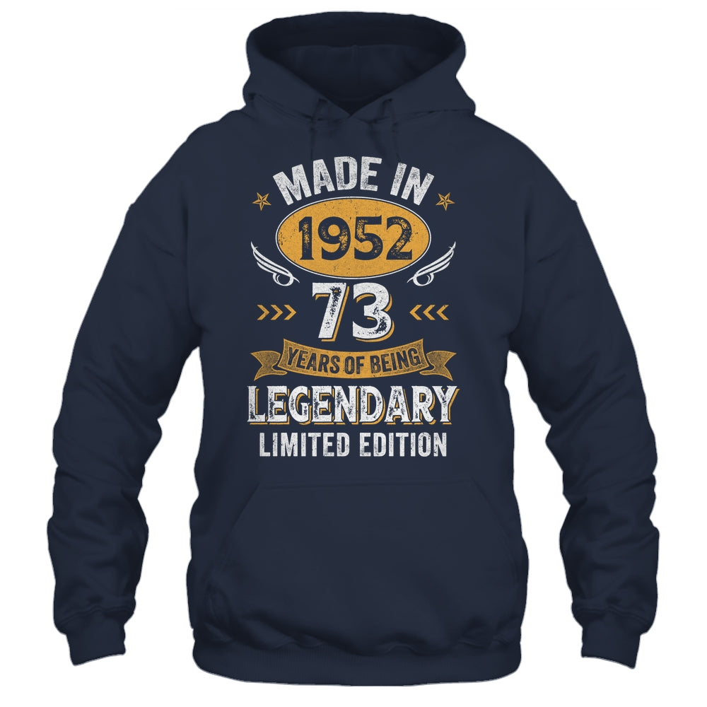 Vintage Made In 1952 73 Years Old 73rd Birthday Men Women Shirt & Hoodie | siriusteestore