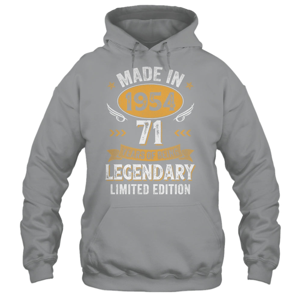 Vintage Made In 1954 71 Years Old 71st Birthday Men Women Shirt & Hoodie | siriusteestore