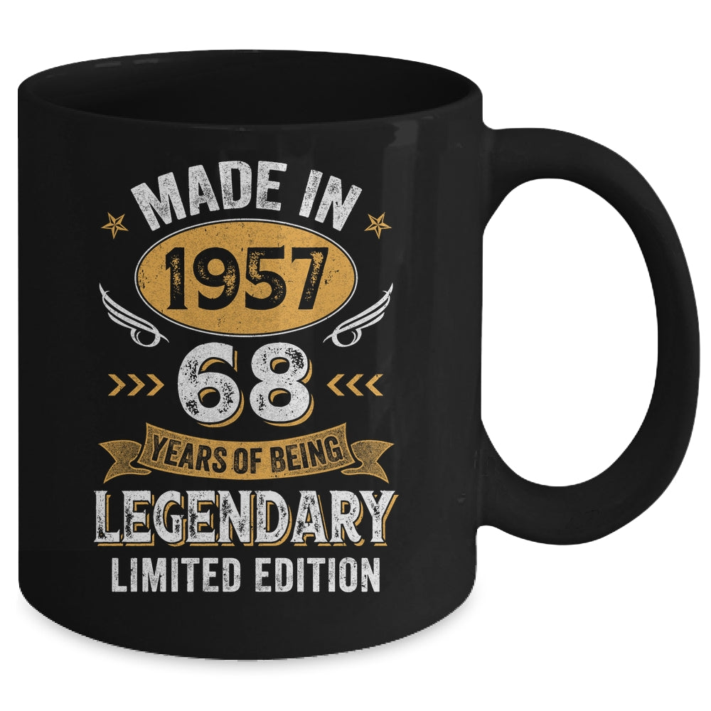 Vintage Made In 1957 68 Years Old 68th Birthday Men Women Mug | siriusteestore