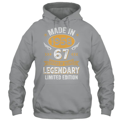 Vintage Made In 1958 67 Years Old 67th Birthday Men Women Shirt & Hoodie | siriusteestore