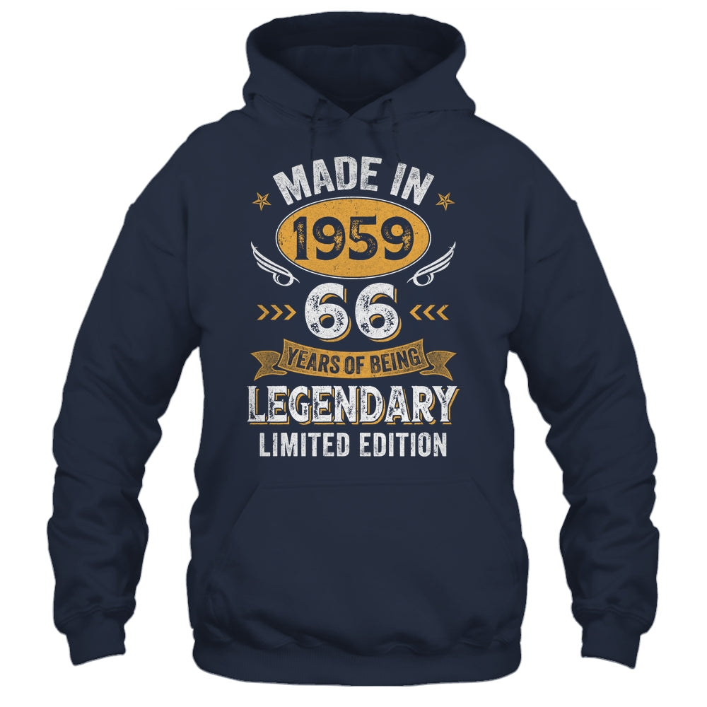 Vintage Made In 1959 66 Years Old 66th Birthday Men Women Shirt & Hoodie | siriusteestore