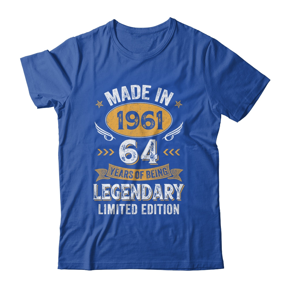 Vintage Made In 1961 64 Years Old 64th Birthday Men Women Shirt & Hoodie | siriusteestore