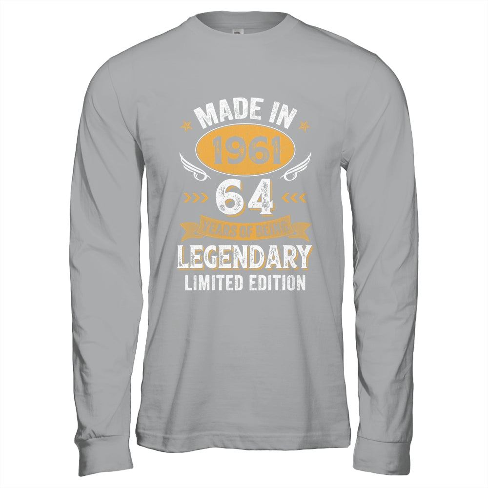 Vintage Made In 1961 64 Years Old 64th Birthday Men Women Shirt & Hoodie | siriusteestore