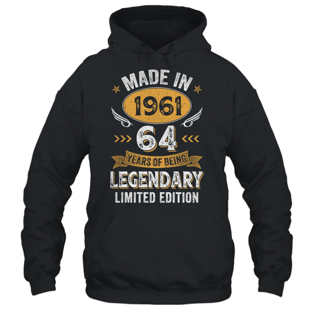 Vintage Made In 1961 64 Years Old 64th Birthday Men Women Shirt & Hoodie | siriusteestore