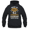 Vintage Made In 1963 62 Years Old 62nd Birthday Men Women Shirt & Hoodie | siriusteestore