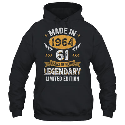 Vintage Made In 1964 61 Years Old 61st Birthday Men Women Shirt & Hoodie | siriusteestore