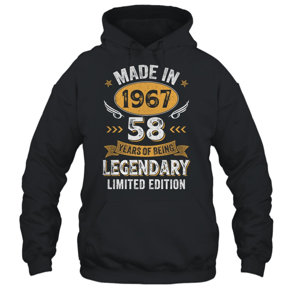 Vintage Made In 1967 58 Years Old 58th Birthday Men Women Shirt & Hoodie | siriusteestore