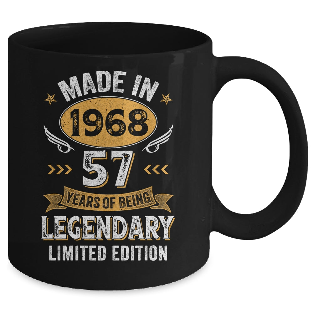 Vintage Made In 1968 57 Years Old 57th Birthday Men Women Mug | siriusteestore