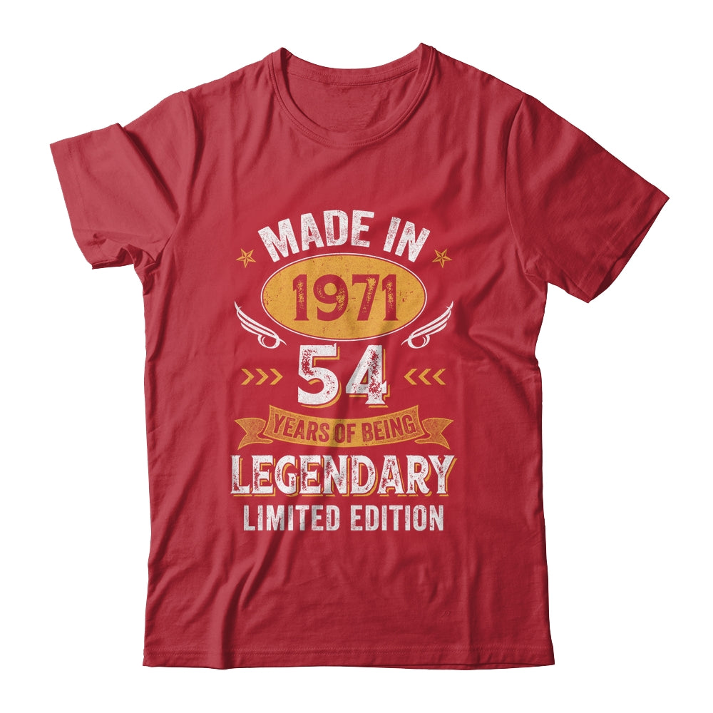 Vintage Made In 1971 54 Years Old 54th Birthday Men Women Shirt & Hoodie | siriusteestore