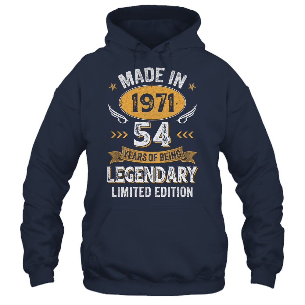 Vintage Made In 1971 54 Years Old 54th Birthday Men Women Shirt & Hoodie | siriusteestore