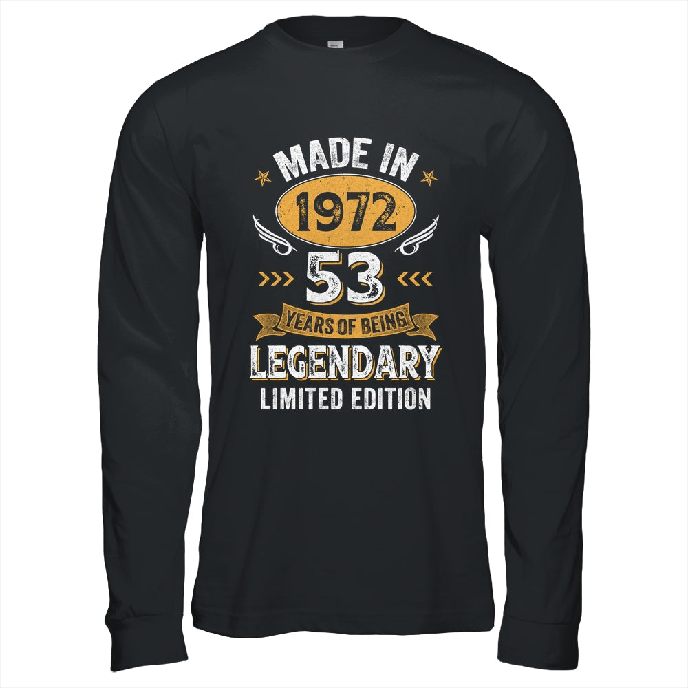 Vintage Made In 1972 53 Years Old 53rd Birthday Men Women Shirt & Hoodie | siriusteestore