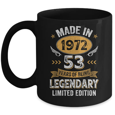 Vintage Made In 1972 53 Years Old 53rd Birthday Men Women Mug | siriusteestore