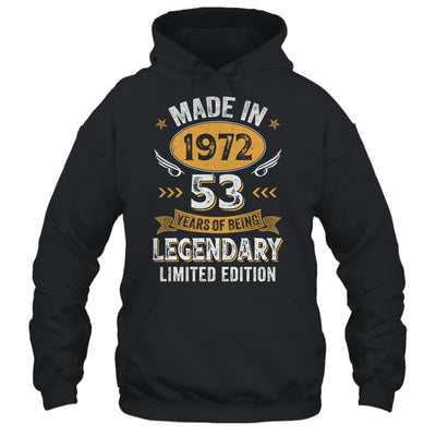 Vintage Made In 1972 53 Years Old 53rd Birthday Men Women Shirt & Hoodie | siriusteestore