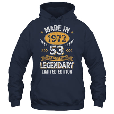 Vintage Made In 1972 53 Years Old 53rd Birthday Men Women Shirt & Hoodie | siriusteestore