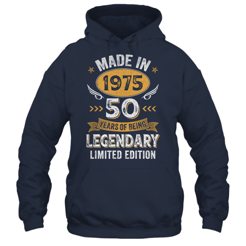 Vintage Made In 1975 50 Years Old 50th Birthday Men Women Shirt & Hoodie | siriusteestore