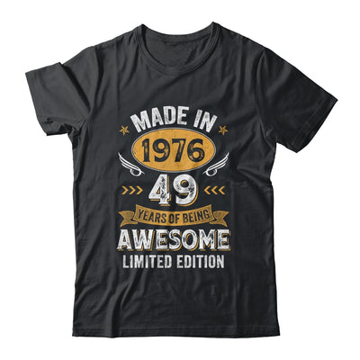 Vintage Made In 1976 49 Years Old 49th Birthday Men Women Shirt & Hoodie | siriusteestore