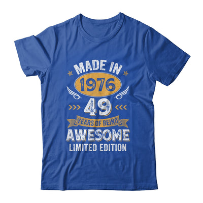 Vintage Made In 1976 49 Years Old 49th Birthday Men Women Shirt & Hoodie | siriusteestore
