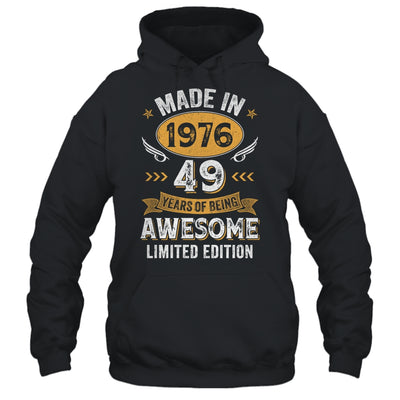 Vintage Made In 1976 49 Years Old 49th Birthday Men Women Shirt & Hoodie | siriusteestore