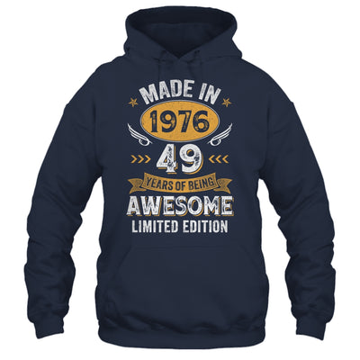Vintage Made In 1976 49 Years Old 49th Birthday Men Women Shirt & Hoodie | siriusteestore