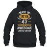 Vintage Made In 1978 47 Years Old 47th Birthday Men Women Shirt & Hoodie | siriusteestore